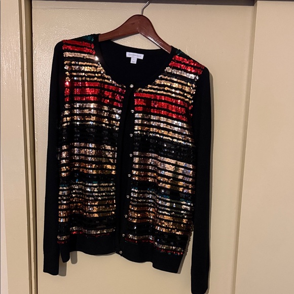 Charter Club Multicolor Sequin Cardigan - Picture 1 of 2
